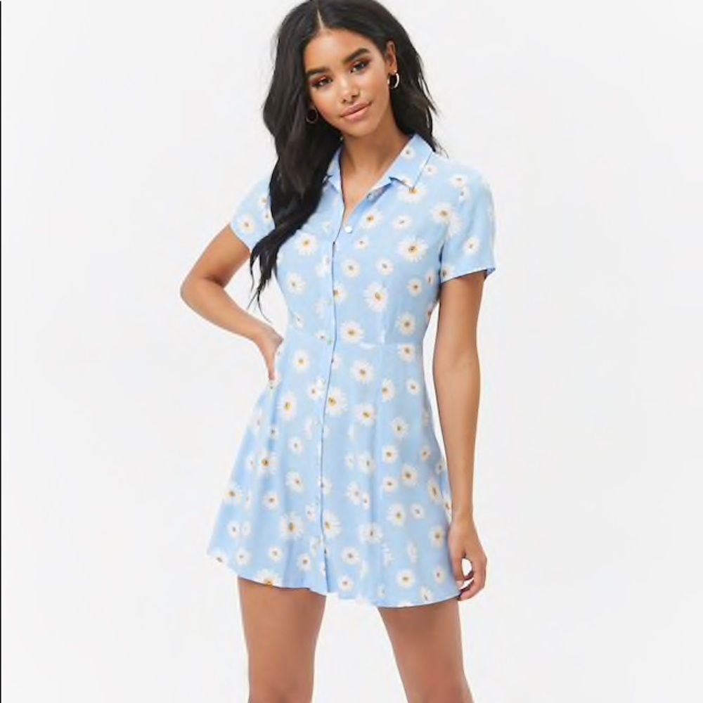 Light blue daisy dress
